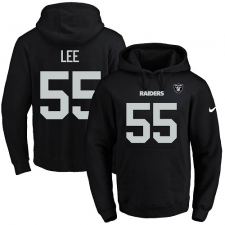 NFL Men's Nike Oakland Raiders #55 Marquel Lee Black Name & Number Pullover Hoodie