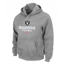 NFL Men's Nike Oakland Raiders Critical Victory Pullover Hoodie - Grey