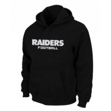 NFL Men's Nike Oakland Raiders Font Pullover Hoodie - Black