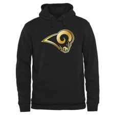 NFL Men's Los Angeles Rams Pro Line Black Gold Collection Pullover Hoodie