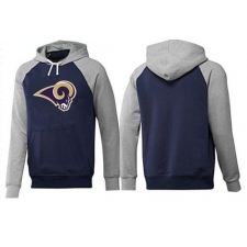 NFL Men's Nike Los Angeles Rams Logo Pullover Hoodie - Navy/Grey