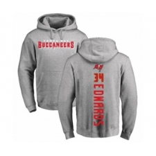 Football Tampa Bay Buccaneers #34 Mike Edwards Ash Backer Pullover Hoodie