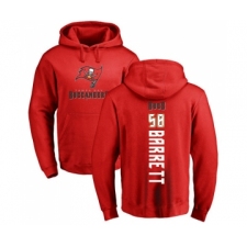 Football Tampa Bay Buccaneers #58 Shaquil Barrett Red Backer Pullover Hoodie