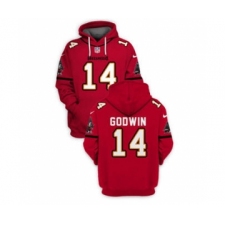 Men's Tampa Bay Buccaneers #14 Chris Godwin 2021 Red Pullover Football Hoodie
