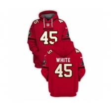 Men's Tampa Bay Buccaneers #45 Devin White 2021 Red Pullover Football Hoodie