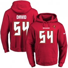 NFL Men's Nike Tampa Bay Buccaneers #54 Lavonte David Red Name & Number Pullover Hoodie