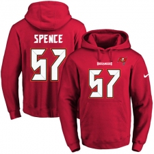 NFL Men's Nike Tampa Bay Buccaneers #57 Noah Spence Red Name & Number Pullover Hoodie