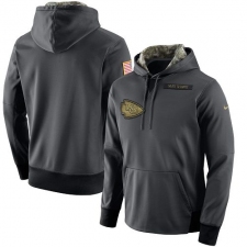 NFL Men's Kansas City Chiefs Nike Anthracite Salute to Service Player Performance Hoodie