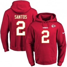 NFL Men's Nike Kansas City Chiefs #2 Cairo Santos Red Name & Number Pullover Hoodie