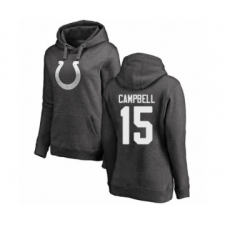 Football Women's Indianapolis Colts #15 Parris Campbell Ash One Color Pullover Hoodie