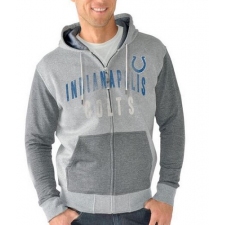 NFL Indianapolis Colts G-III Sports by Carl Banks Safety Tri-Blend Full-Zip Hoodie - Heathered Gray