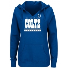 NFL Indianapolis Colts Majestic Women's Self-Determination Pullover Hoodie - Royal.