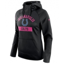 NFL Indianapolis Colts Nike Women's Breast Cancer Awareness Circuit Performance Pullover Hoodie - Black