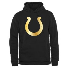NFL Men's Indianapolis Colts Pro Line Black Gold Collection Pullover Hoodie