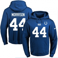 NFL Men's Nike Indianapolis Colts #44 Antonio Morrison Royal Blue Name & Number Pullover Hoodie