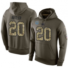 NFL Nike Indianapolis Colts #20 Darius Butler Green Salute To Service Men's Pullover Hoodie