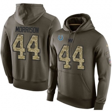 NFL Nike Indianapolis Colts #44 Antonio Morrison Green Salute To Service Men's Pullover Hoodie