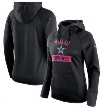 NFL Dallas Cowboys Nike Women's Breast Cancer Awareness Circuit Performance Pullover Hoodie - Black