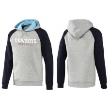 NFL Men's Nike Dallas Cowboys English Version Pullover Hoodie - Grey/Blue