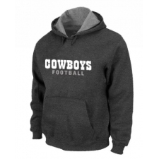 NFL Men's Nike Dallas Cowboys Font Pullover Hoodie - Dark Grey