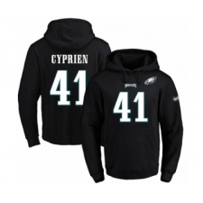 Football Men's Philadelphia Eagles #41 Johnathan Cyprien Black Name & Number Pullover Hoodie
