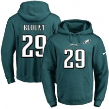 NFL Men's Nike Philadelphia Eagles #29 LeGarrette Blount Green Name & Number Pullover Hoodie