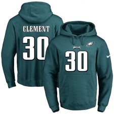 NFL Men's Nike Philadelphia Eagles #30 Corey Clement Green Name & Number Pullover Hoodie
