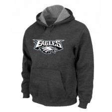 NFL Men's Nike Philadelphia Eagles Authentic Logo Pullover Hoodie - Dark Grey