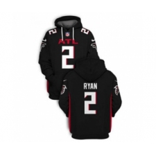 Men's Atlanta Falcons #2 Matt Ryan 2021 Black Pullover Football Hoodie