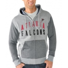 NFL Atlanta Falcons G-III Sports by Carl Banks Safety Tri-Blend Full-Zip Hoodie - Heathered Gray