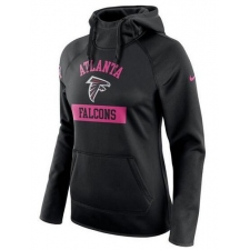 NFL Atlanta Falcons Nike Women's Breast Cancer Awareness Circuit Performance Pullover Hoodie - Black