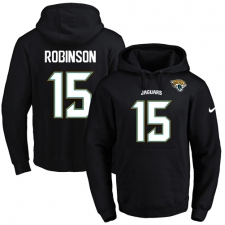 NFL Men's Nike Jacksonville Jaguars #15 Allen Robinson Black Name & Number Pullover Hoodie