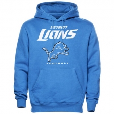 NFL Detroit Lions Critical Victory Pullover Hoodie - Light Blue