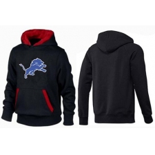 NFL Men's Nike Detroit Lions Logo Pullover Hoodie - Black/Red