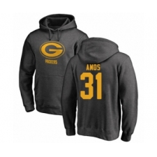 Football Green Bay Packers #31 Adrian Amos Ash One Color Pullover Hoodie