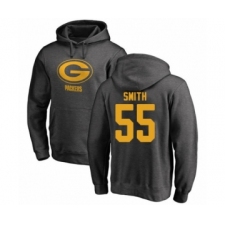Football Green Bay Packers #55 Za'Darius Smith Ash One Color Pullover Hoodie