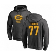 Football Green Bay Packers #77 Billy Turner Ash One Color Pullover Hoodie
