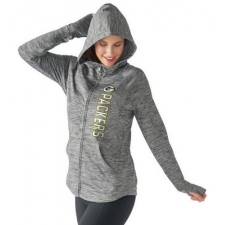 NFL Green Bay Packers G-III 4Her by Carl Banks Women's Recovery Full-Zip Hoodie - Heathered Gray