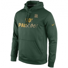NFL Green Bay Packers Nike Gold Collection KO Pullover Performance Hoodie - Green