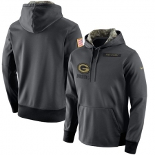 NFL Men's Green Bay Packers Nike Anthracite Salute to Service Player Performance Hoodie