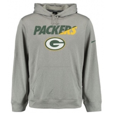 NFL Men's Green Bay Packers Nike Gray Kick Off Staff Performance Pullover Hoodie