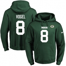 NFL Men's Nike Green Bay Packers #8 Justin Vogel Green Name & Number Pullover Hoodie