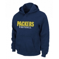 NFL Men's Nike Green Bay Packers Font Pullover Hoodie - Blue