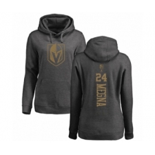 Hockey Women's Vegas Golden Knights #24 Jaycob Megna Charcoal One Color Backer Pullover Hoodie
