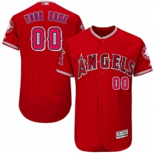 Men's Majestic Los Angeles Angels of Anaheim Customized Authentic Red Alternate Cool Base MLB Jersey