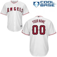 Youth Majestic Los Angeles Angels of Anaheim Customized Authentic White Home Cool Base MLB Jersey