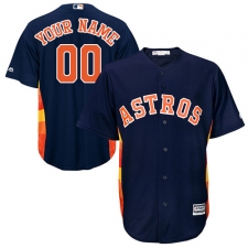 Youth Majestic Houston Astros Customized Replica Navy Blue Alternate Cool Base MLB Jersey