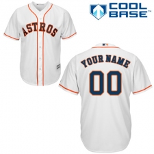 Youth Majestic Houston Astros Customized Replica White Home Cool Base MLB Jersey