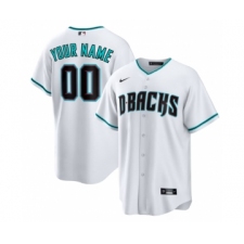 Men's Nike Arizona Diamondbacks Customized White Cool Base Stitched Baseball Jersey