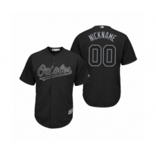 Baltimore Orioles Custom Black 2019 Players Weekend Nickname Replica Jersey